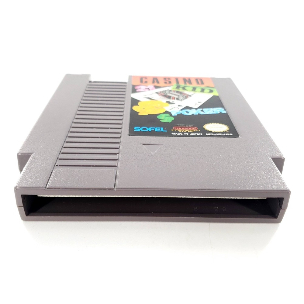 Casino Kid Poker Nintendo NES Authentic w/ Manual & Case Tested & Works - Picture 8 of 13